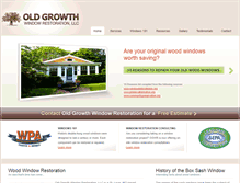 Tablet Screenshot of oldgrowthrestoration.com
